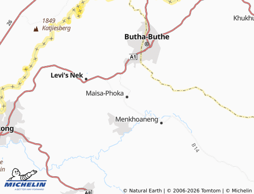 MICHELIN Maisa-Phoka map - ViaMichelin