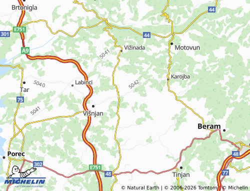 MICHELIN-Landkarte Barići - ViaMichelin