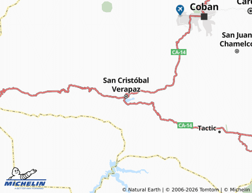 Mappa MICHELIN San Cristóbal Verapaz - ViaMichelin
