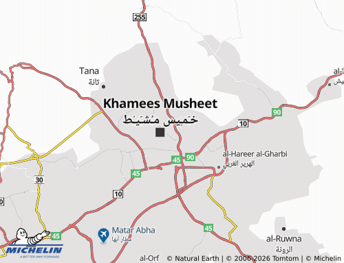 MICHELIN-Landkarte Nashwan - ViaMichelin