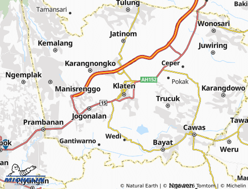 MICHELIN Klaten map - ViaMichelin