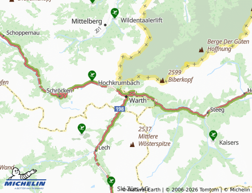 MICHELIN-Landkarte Warth - ViaMichelin