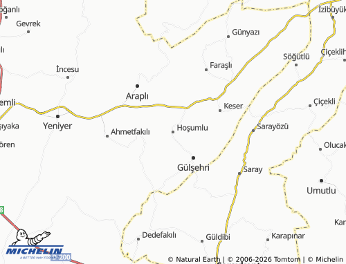 MICHELIN Hoşumlu map - ViaMichelin