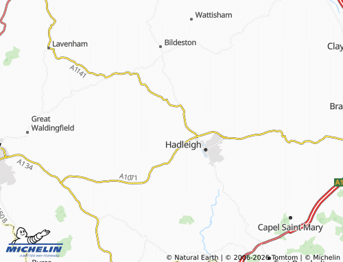 Carte MICHELIN Kersey - ViaMichelin