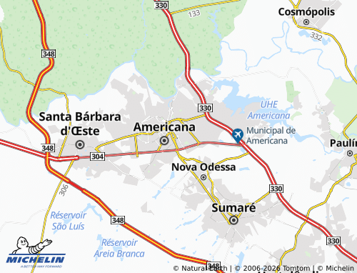 MICHELIN Werner Plaas map - ViaMichelin