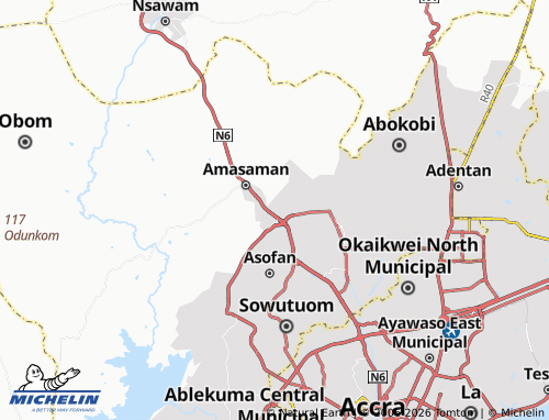 Mappa MICHELIN Pokoase - ViaMichelin