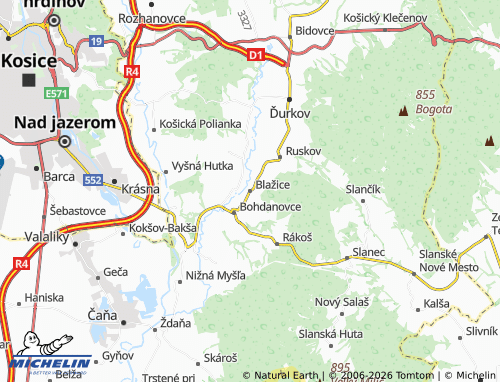 MICHELIN-Landkarte Blažice - ViaMichelin
