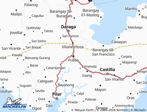 MICHELIN Putiao map - ViaMichelin