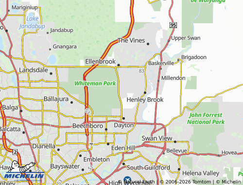 Mapa MICHELIN Brabham - ViaMichelin