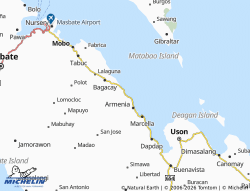 MICHELIN Balatucan map - ViaMichelin