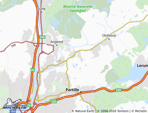 Carte MICHELIN Äspered - ViaMichelin