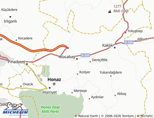 Mappa MICHELIN Kocabaş - ViaMichelin