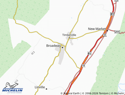 Mapa MICHELIN Broadway - ViaMichelin