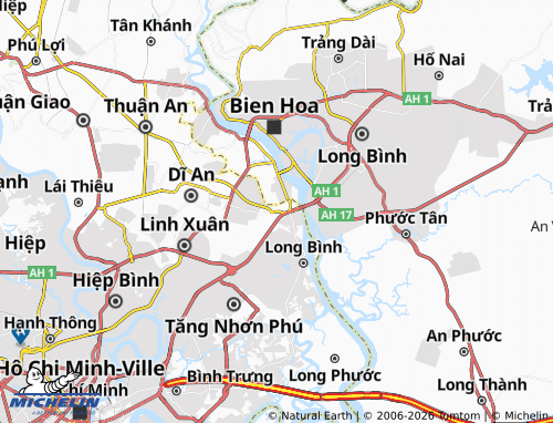 Mapa MICHELIN Bình An - ViaMichelin