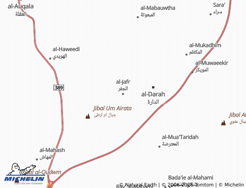 MICHELIN-Landkarte al-Jafr - ViaMichelin