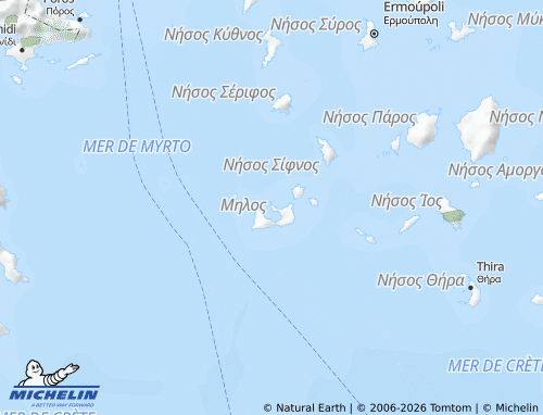 Carte MICHELIN Milos - ViaMichelin