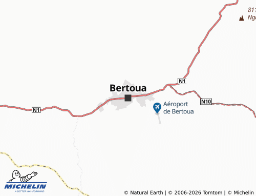 MICHELIN Bertoua map - ViaMichelin