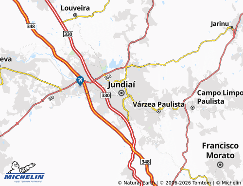 Mapa MICHELIN Jundiaí - ViaMichelin