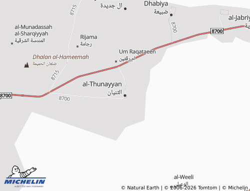 MICHELIN-Landkarte al-Thunayyan - ViaMichelin