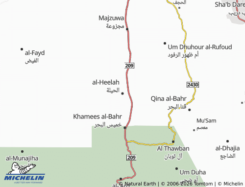 MICHELIN-Landkarte al-Heelah - ViaMichelin