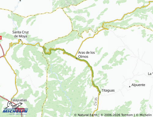Mappa MICHELIN Aras de los Olmos - ViaMichelin