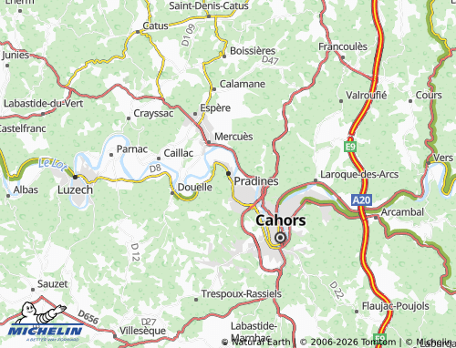 Mappa MICHELIN Pradines - ViaMichelin