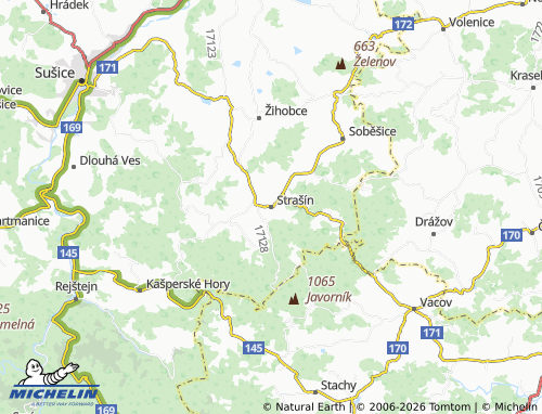 Mappa MICHELIN Strašín - ViaMichelin