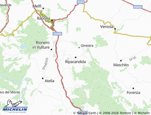 Carte MICHELIN Ripacandida - ViaMichelin