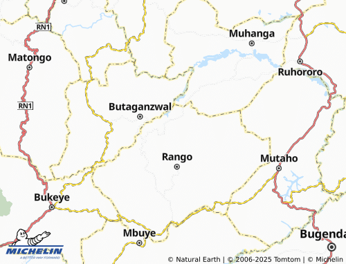 MICHELIN Gasenyi map - ViaMichelin