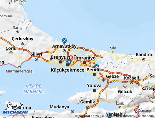 MICHELIN Kağıthane map - ViaMichelin