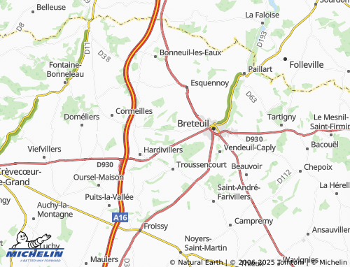 MICHELIN Ébeilleaux map - ViaMichelin