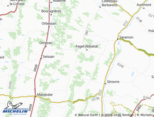 MICHELIN Lamaguère map - ViaMichelin