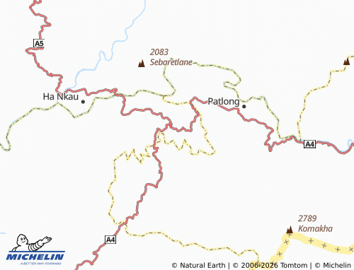 MICHELIN Ha Lepheane map - ViaMichelin