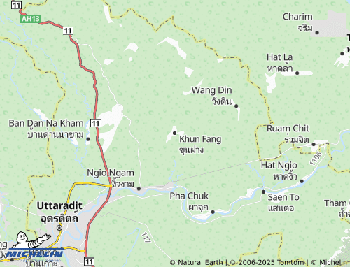 MICHELIN-Landkarte Khun Fang - ViaMichelin