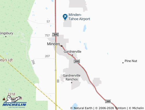 Mapa MICHELIN Gardnerville - ViaMichelin