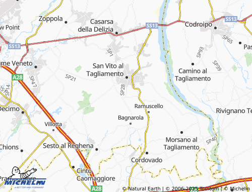 Mappa MICHELIN Savorgnano - ViaMichelin