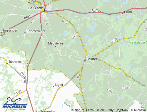 Carte MICHELIN Charneuil - ViaMichelin