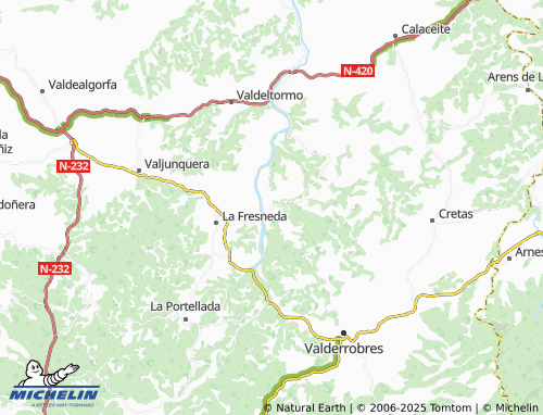Kaart MICHELIN Torre del Compte - ViaMichelin