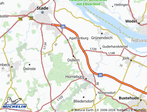 MICHELIN Dollern map - ViaMichelin