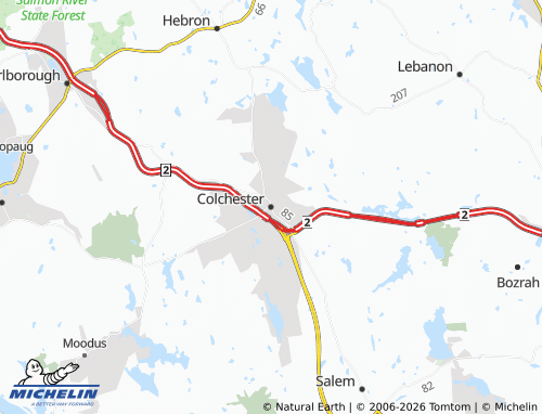 Carte MICHELIN Colchester - ViaMichelin