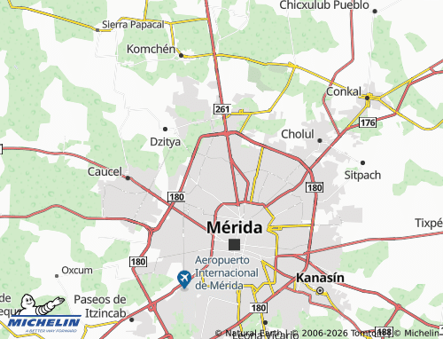 MICHELIN Rinconada de Chuburna map - ViaMichelin
