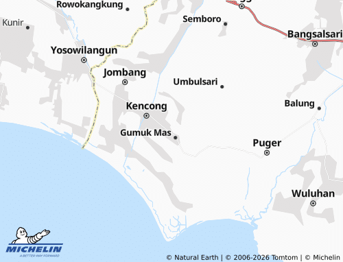 Carte MICHELIN Wonorejo - ViaMichelin