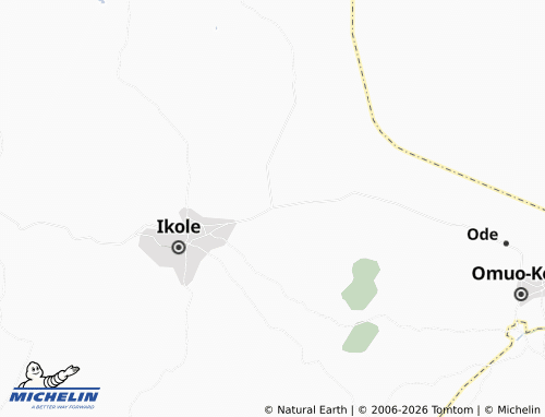Mapa MICHELIN Oke-Ayedun - ViaMichelin