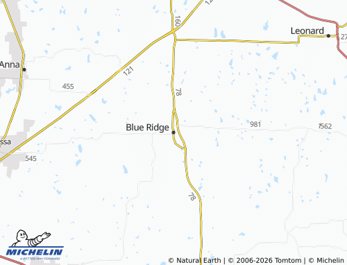 Mapa MICHELIN Blue Ridge - ViaMichelin
