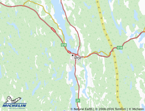 MICHELIN-Landkarte Ørje - ViaMichelin