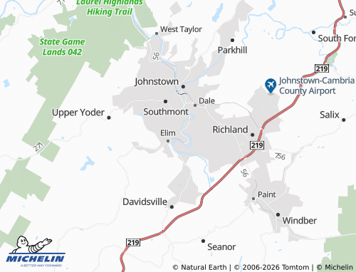 Mappa MICHELIN Ferndale - ViaMichelin