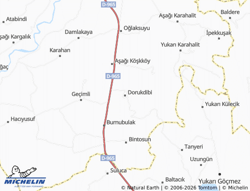 MICHELIN Dorukdibi map - ViaMichelin