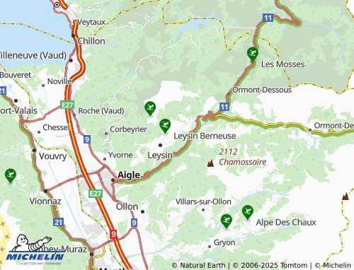 Carte MICHELIN Crettaz - ViaMichelin