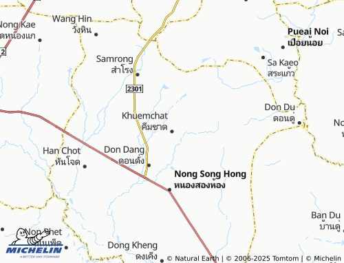 MICHELIN Khuemchat map - ViaMichelin