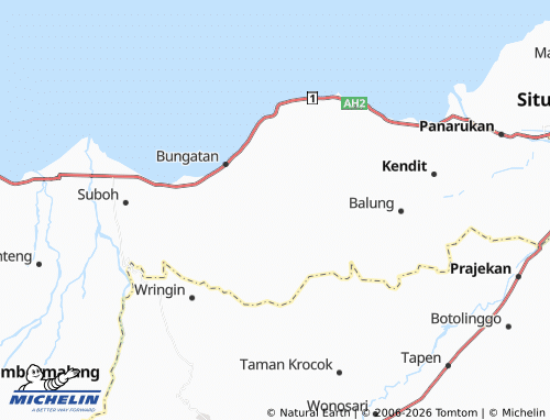 MICHELIN-Landkarte Sumbertengah - ViaMichelin
